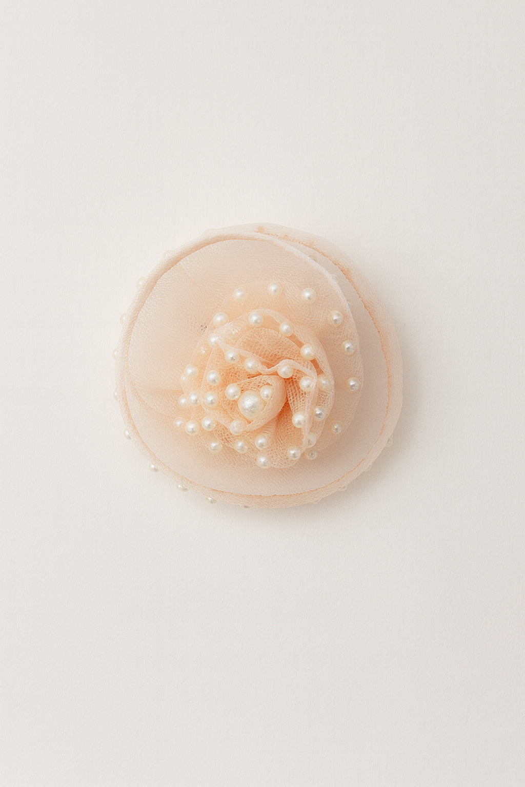 Choko Golden Glow Birthday Hairclip Regal with Pearls & Lace Accents for Baby Girls - Gold