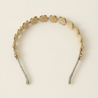 Choko Pearl Floral Embellished Hairband for Girls Elegant Festive and Party Wear