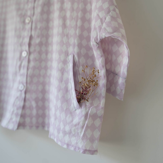 Shared Secrets co-ord in lilac rhombus