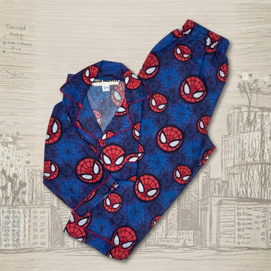 Spiderman Full Sleeves Nightsuit