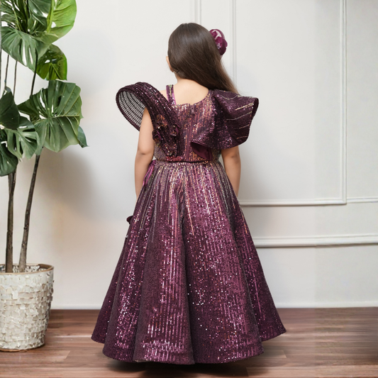 Sequin Top With Lehenga