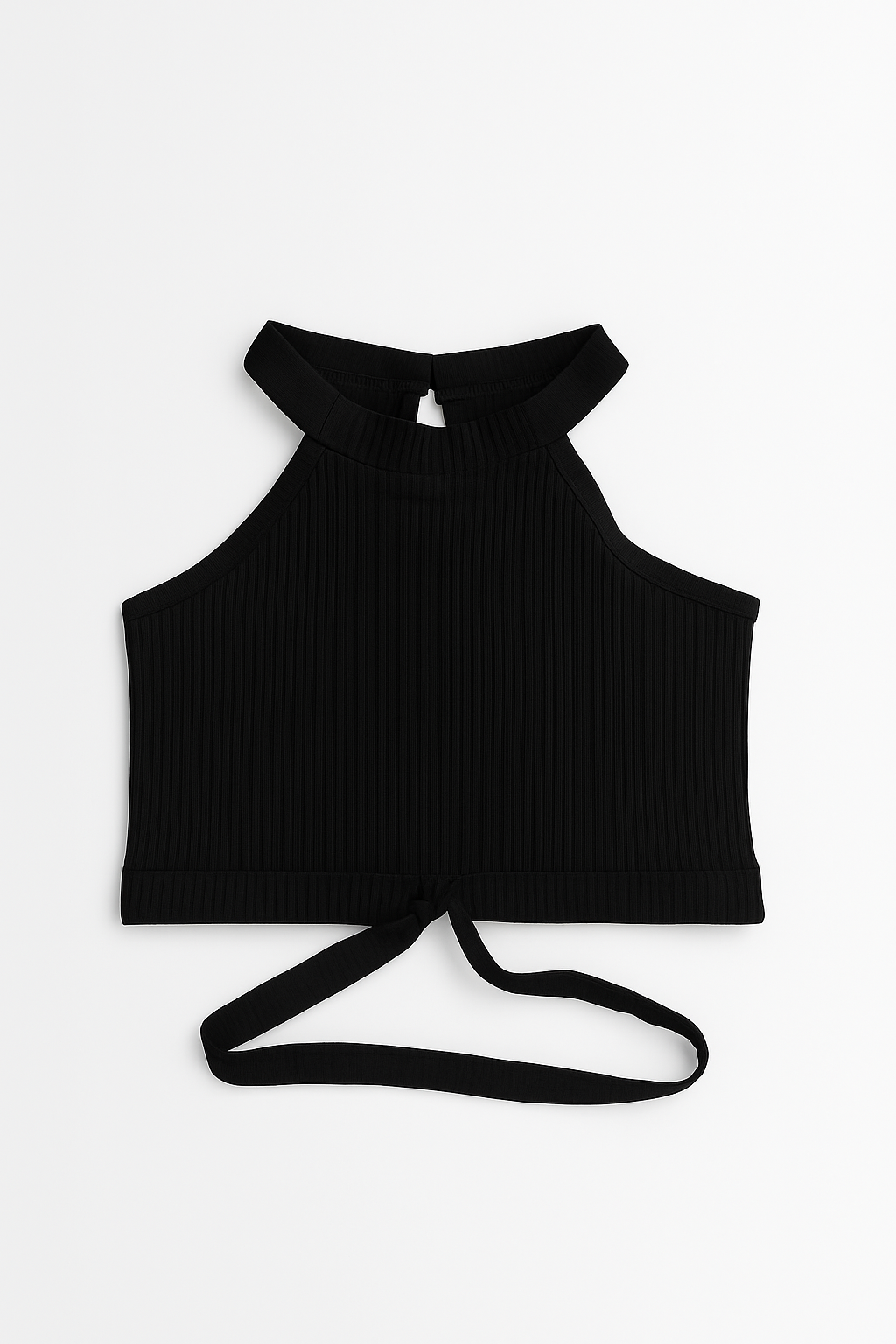Midnight Noir Halter & Belted Short Set