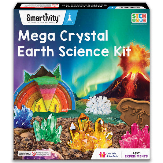 Smartivity Mega Crystal Earth Science Kit STEM Toy for Kids 8+