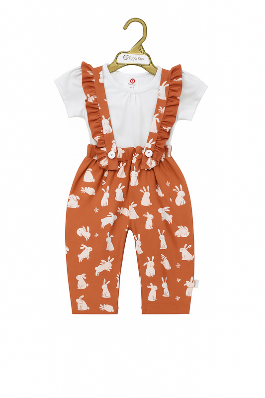 Bunny Hop Organic Ruffle Jumper Set