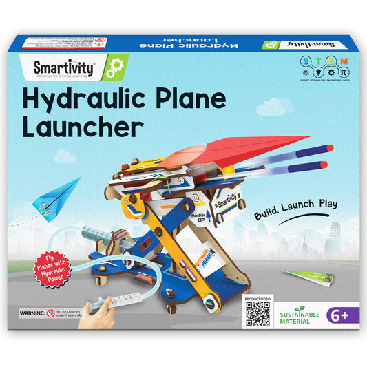 Smartivity Hydraulic Plane launcher STEM Toy for Kids 6+