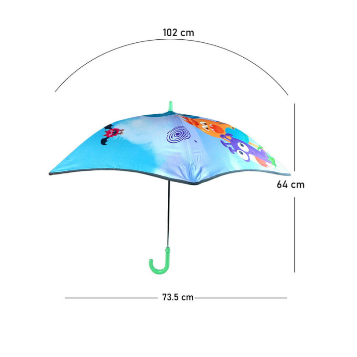 One Eye Monster Canopy Umbrella for Kids, 2Years -5 Years