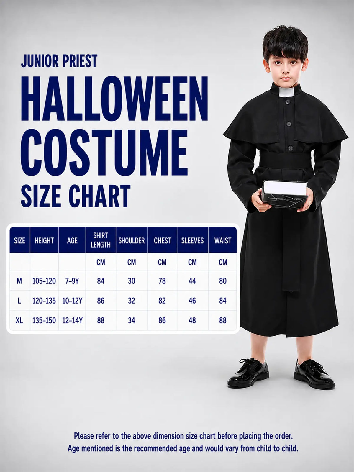 Junior Priest kids' Halloween costume