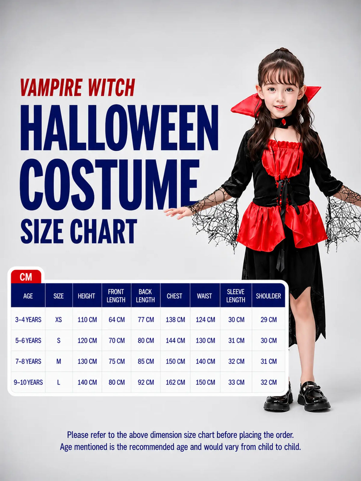 Vampire Witch Theme kids' Halloween costume