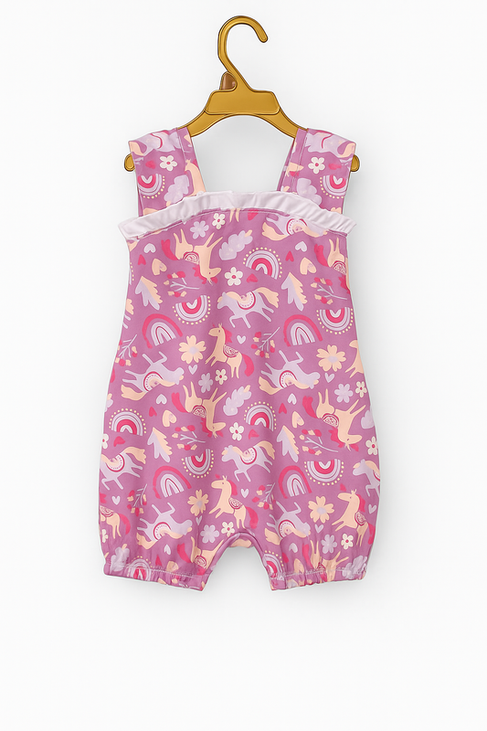 Enchanted Unicorn Meadow Organic Romper