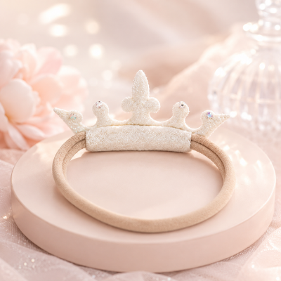 Choko Starry Crown Pearl Headband – Sky Blue