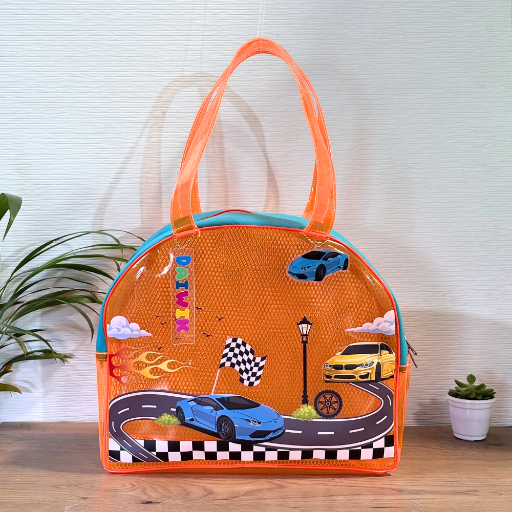 SPORTS CAR NEON Orange D Bags