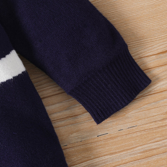 Baby Boy Gentleman Style Romper With Light Fleece