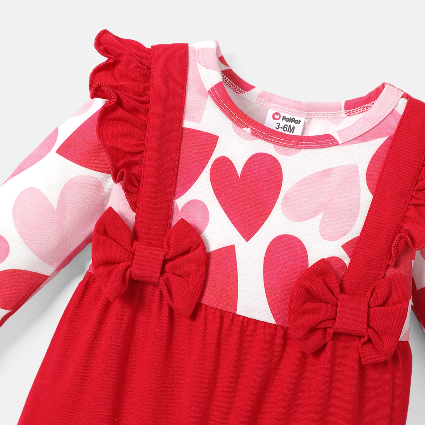 Baby girl heart printed romper