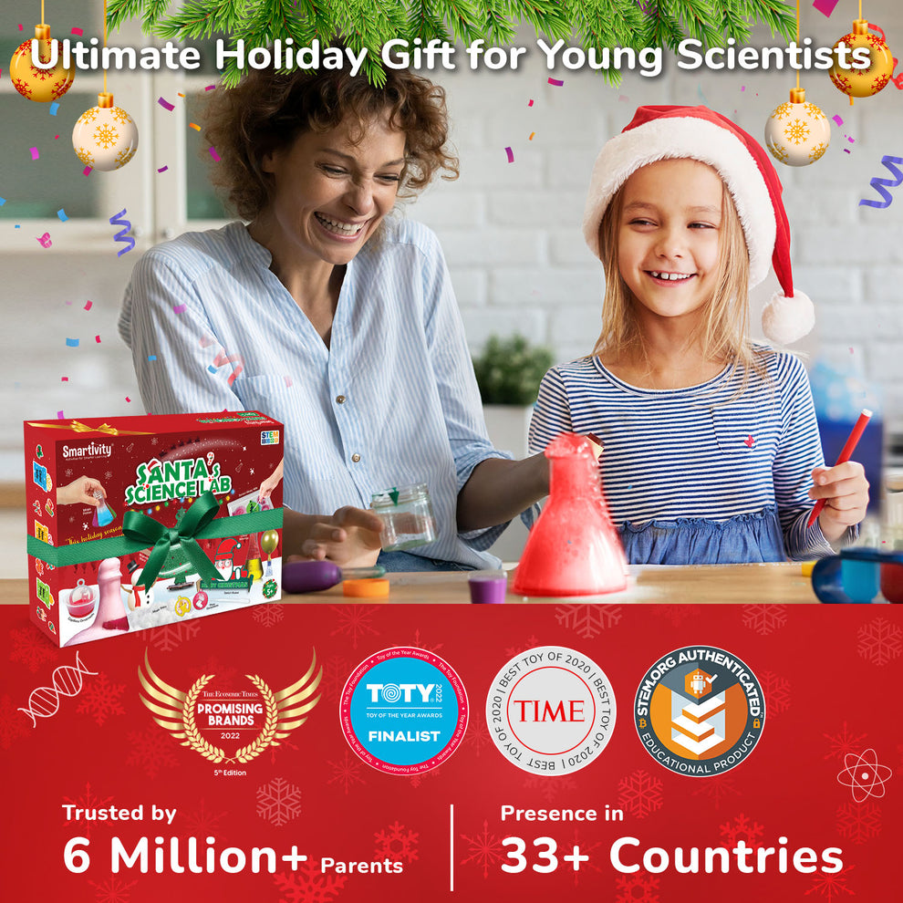 Smartivity Santa Science Lab STEM Toy for Kids 5+