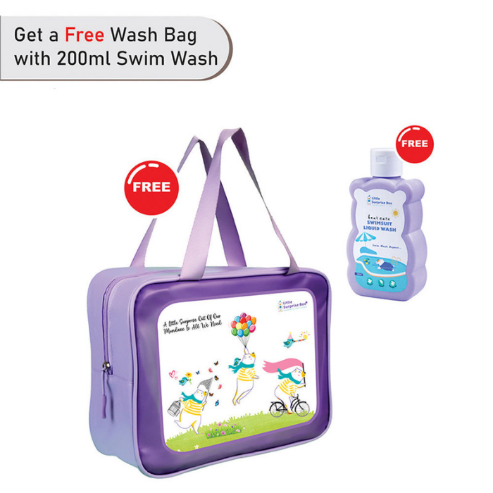 Multi Bows & Waves, Toddlers & Kids Swimwear with matching Swim Cap, plus Free Wash Bag & Free Swim Detergent
