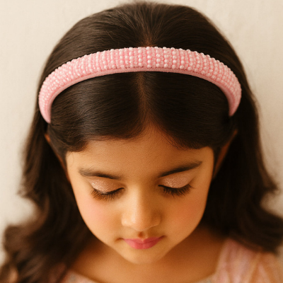 Choko Pearl Beaded Hairband for Girls Elegant Party and Celebration Wear Style
