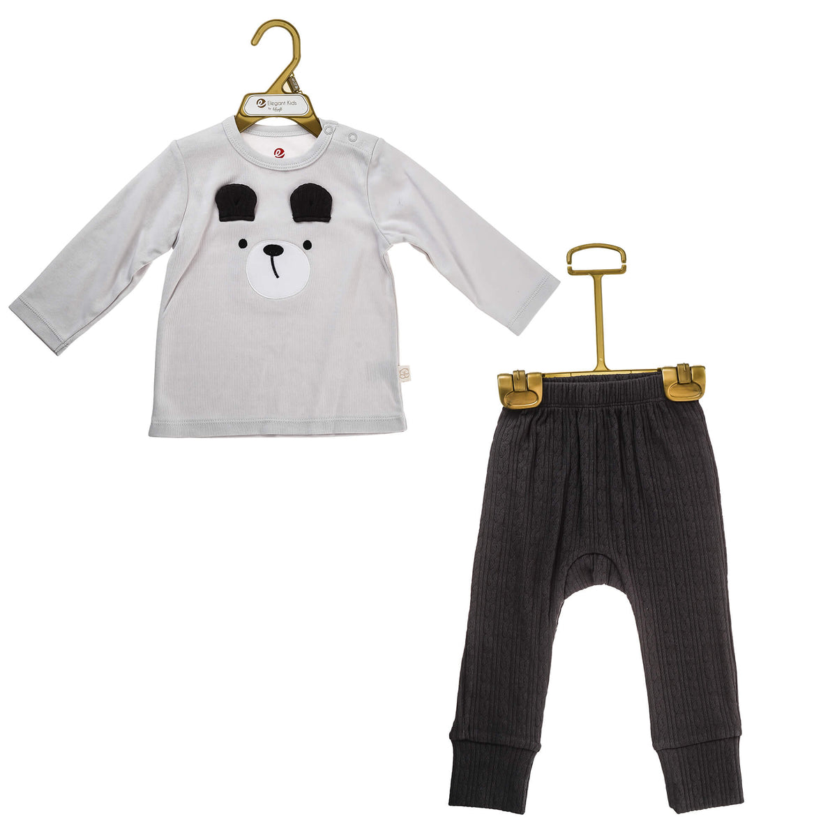 Full Sleeves T-Shirt & Pant Set For Boys - Black