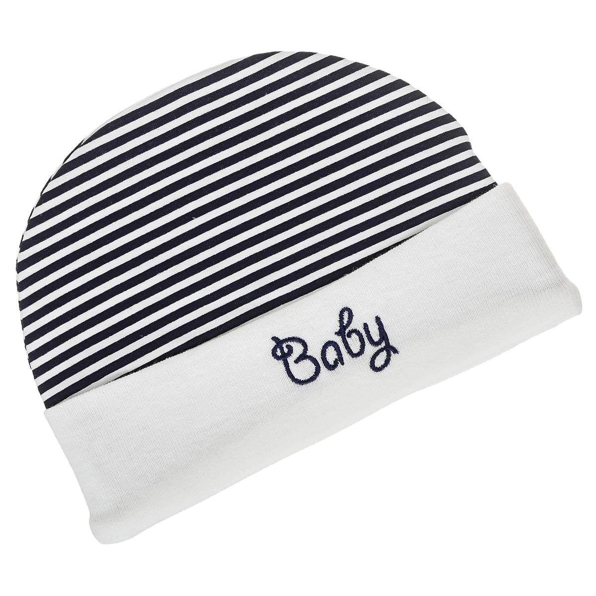 Printed Hat with Solid Cuff