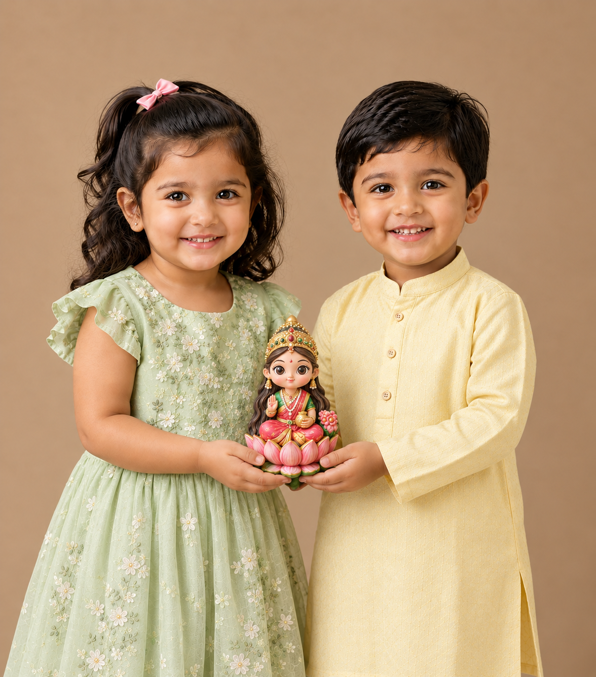 DIY Colouring 3D Eco Resin Goddess Lakshmi Activity Kit