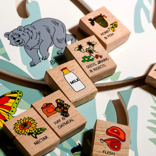 Animal and their food- Maze Puzzle Baby & Toddler