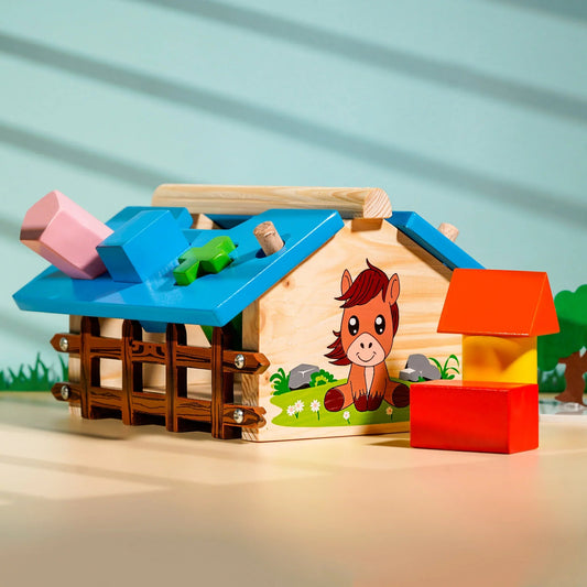 Shape Sorter Hut Building Blocks