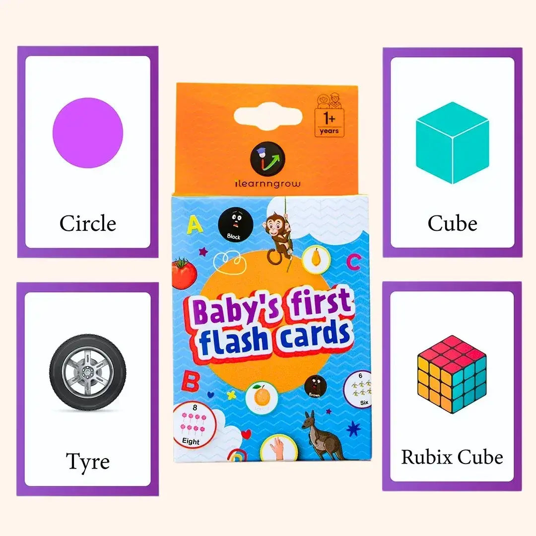 7-in-1 Flash Cards Combo | Montessori skills development, Tracing, Colouring, Matching and more | Experiential hands-on learning 150+ cards
