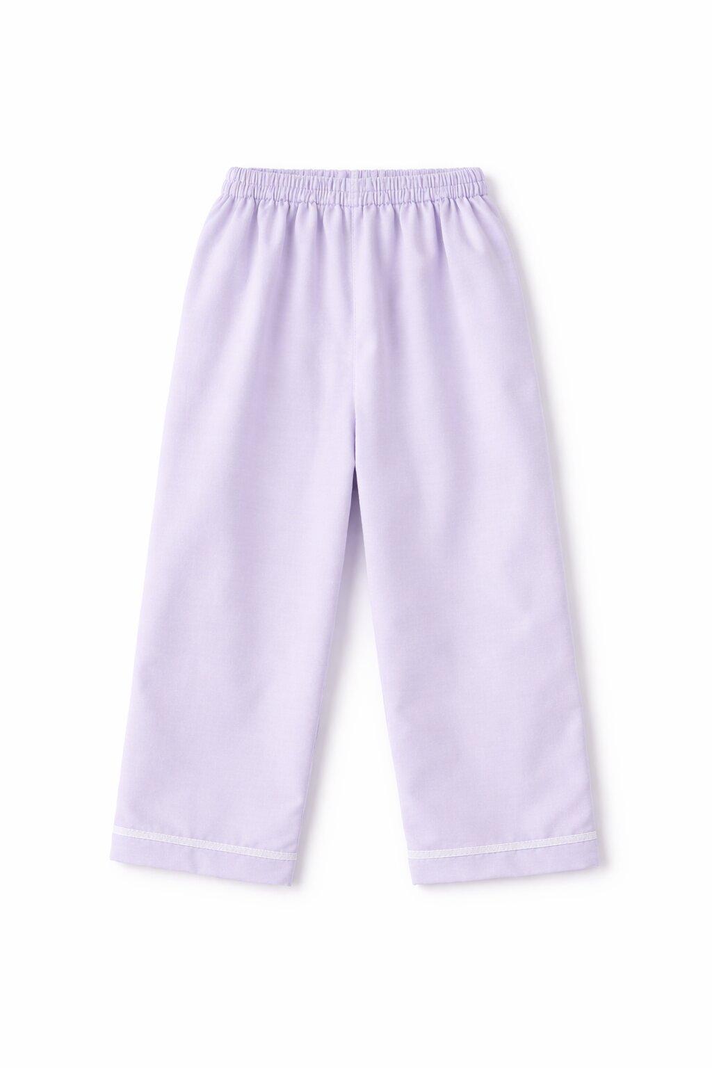 Lavender Cotton Co-ord Set with Lace Collar | Shirt & Pants Outfit