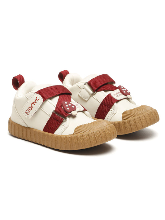 Red-Velvet Muffin Sneakers - White
