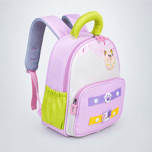 Minty Pink Donut Backpack for Toddlers & Kids