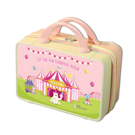 23pcs Purple Bow Newborn Baby Girl Gift Box, All Season Wear Hamper with Suitcase, (0-12 months) - Little Surprise Box