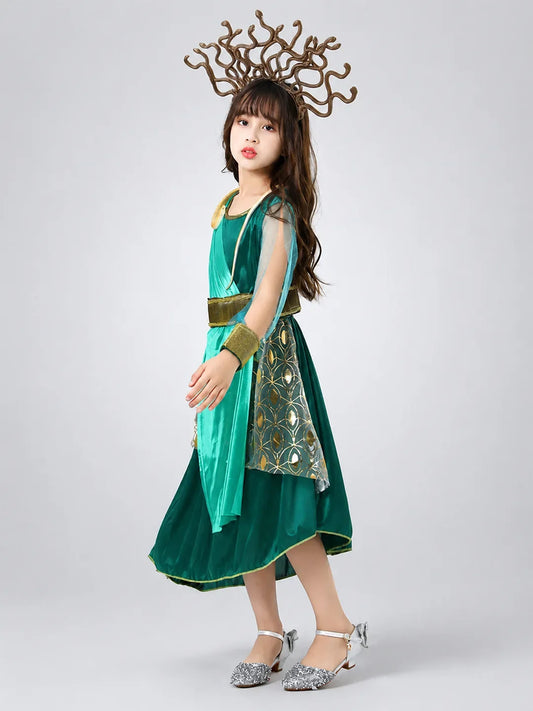 Forest Snake Queen kids' Halloween costume
