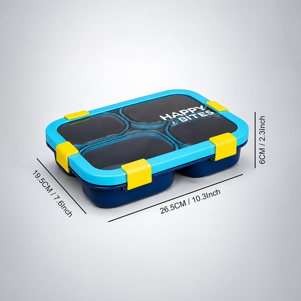 Navy & Blue 4 Sections Big Lunch Box