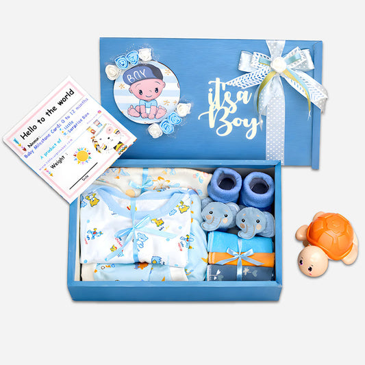 Blue Joy Newborn Hamper 0-12 Months - Little Surprise Box