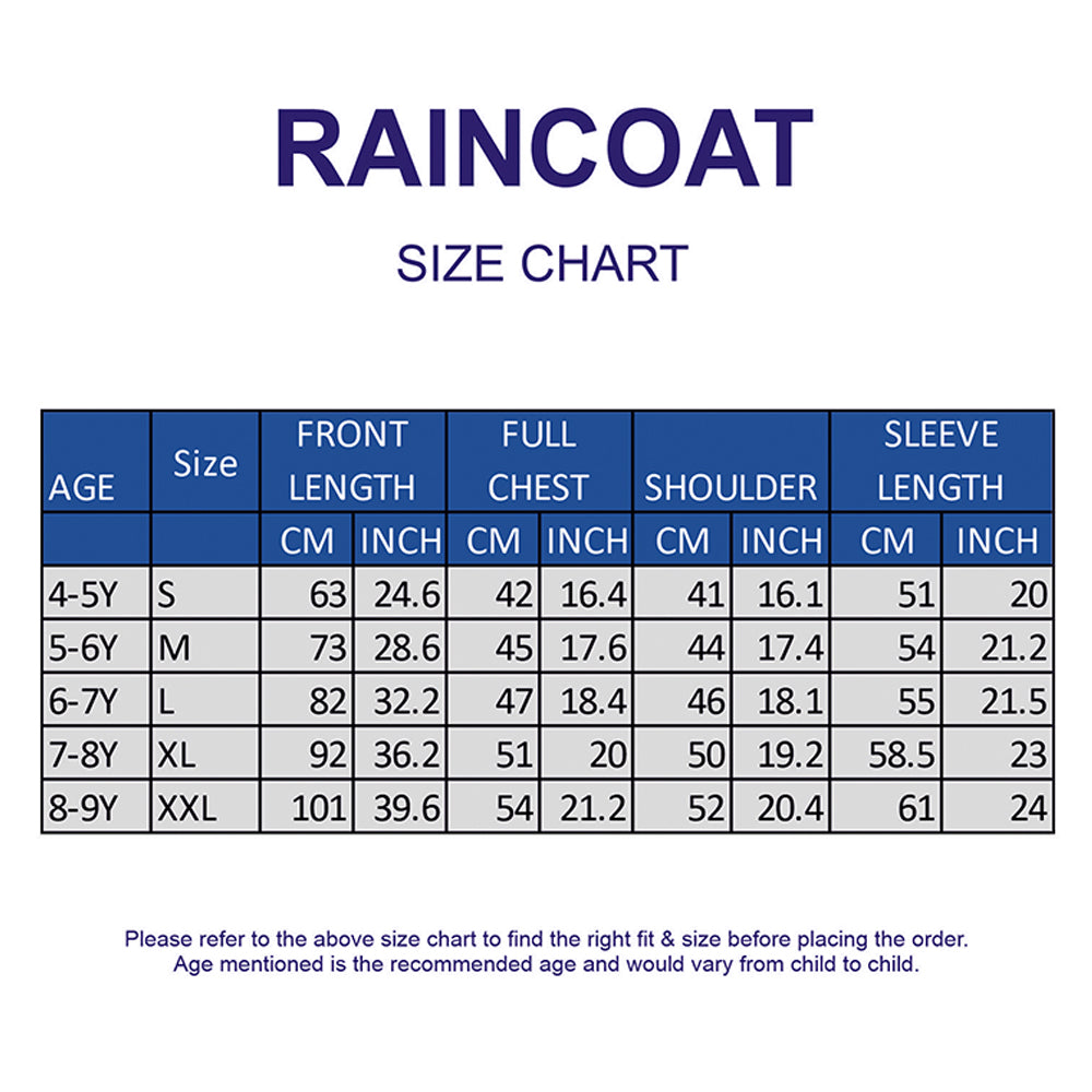 Cream Vintage Car Print Knee-Length Raincoat for Kids