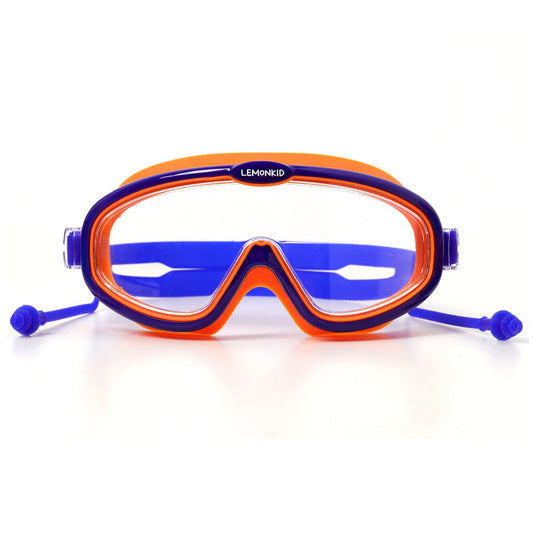 Blue Orange two border Anti-Fog UV Protection Leakproof Design Swim Goggles for Kids,4Years - 10Years - Little Surprise Box