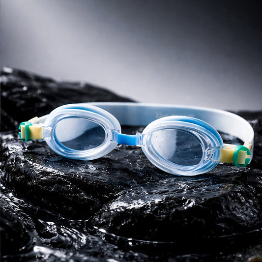 Blue & Green Croc Face, Anti-Fog UV Protection Leakproof Design Swim Goggles for Kids, 5Years - 10Years - Little Surprise Box