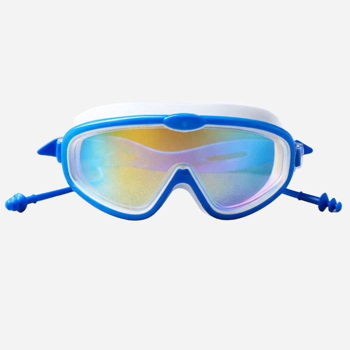 Blue & White Anti-Fog UV Protection Leakproof Swim Goggles for Kids, 7–15 Years - Little Surprise Box
