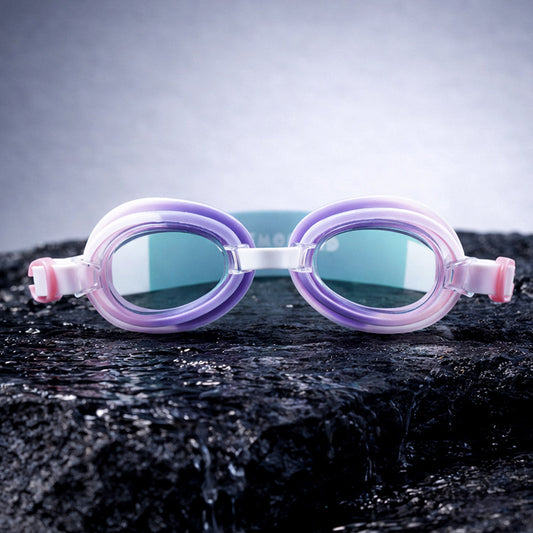 Pink & White Bow Face, Anti-Fog UV Protection Leakproof Design Swim Goggles for Kids, 5Years - 10Years - Little Surprise Box