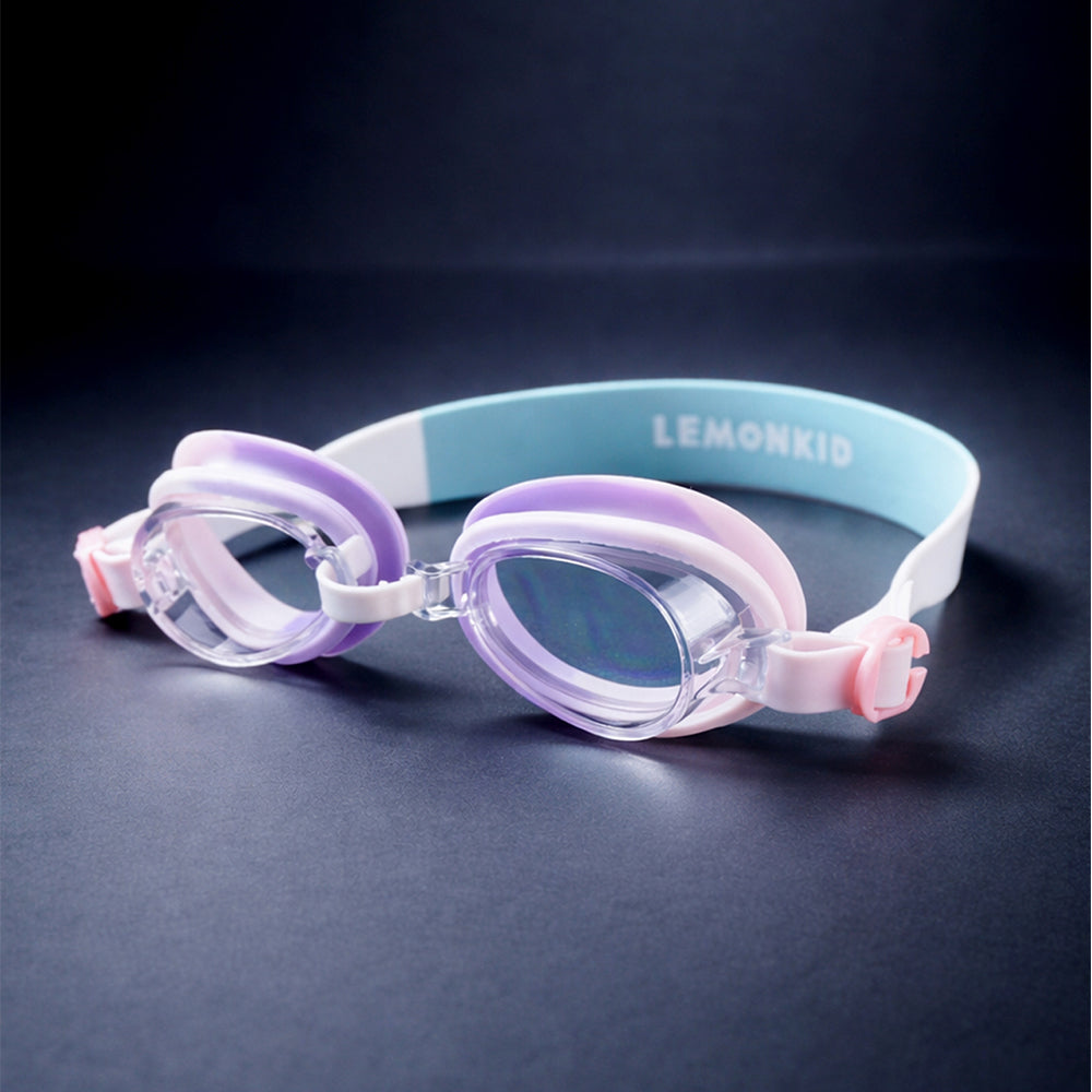 Pink & White Bow Face, Anti-Fog UV Protection Leakproof Design Swim Goggles for Kids, 5Years - 10Years - Little Surprise Box