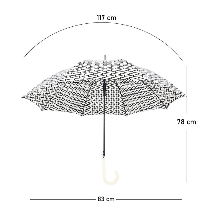Black & white monochrome print Big size Umbrella for Adults - Little Surprise Box