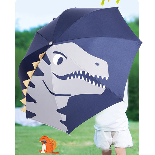 Navy Dino Big Face Umbrella for Kids, 5Years - 10 Years - Little Surprise Box