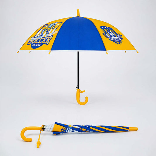 Soccer League Print Umbrella for Kids,5yrs-10yrs