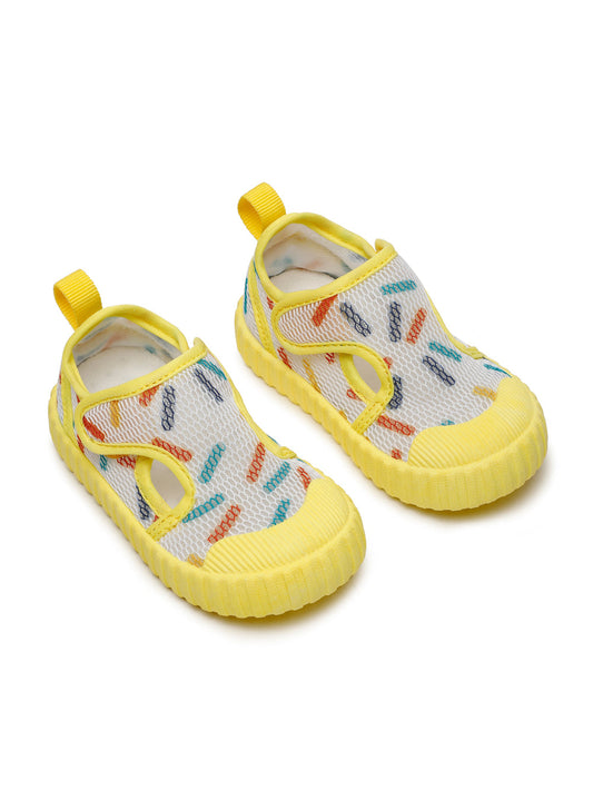 Premium Confetti Toddlers' Walking Shoes - White