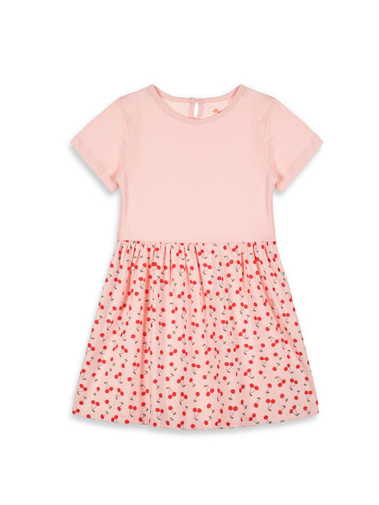 Fruity Fun Super Soft Dress for Girls (Pink)