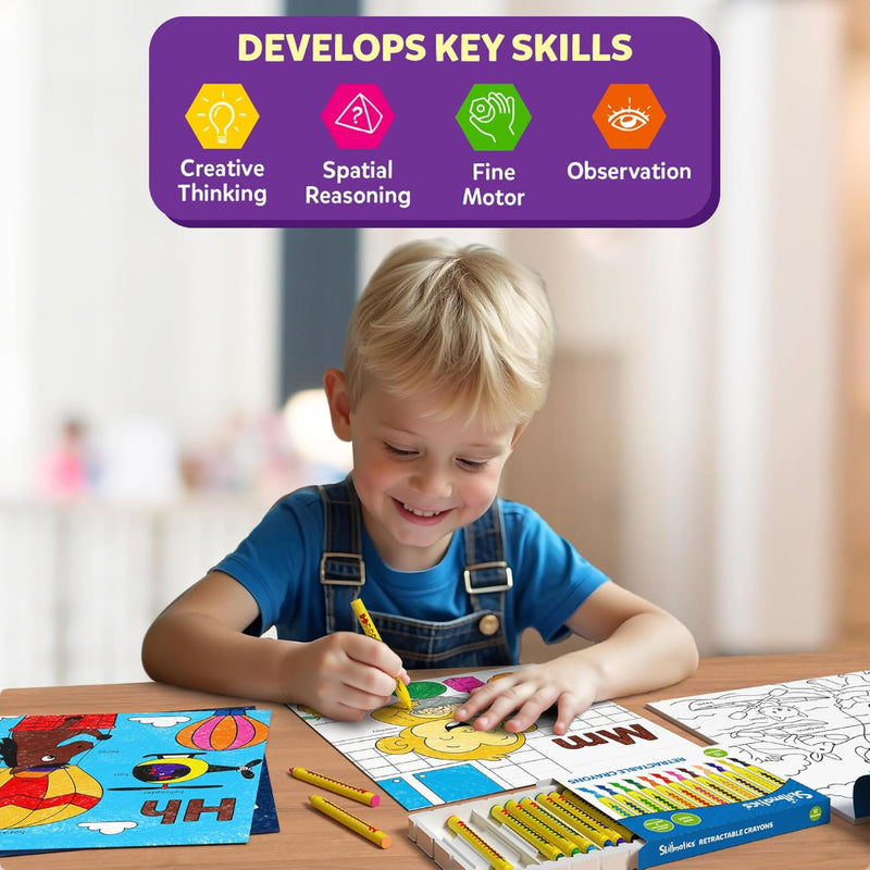 Colour and Learn - Letters, phonics, numbers, shapes & emotions