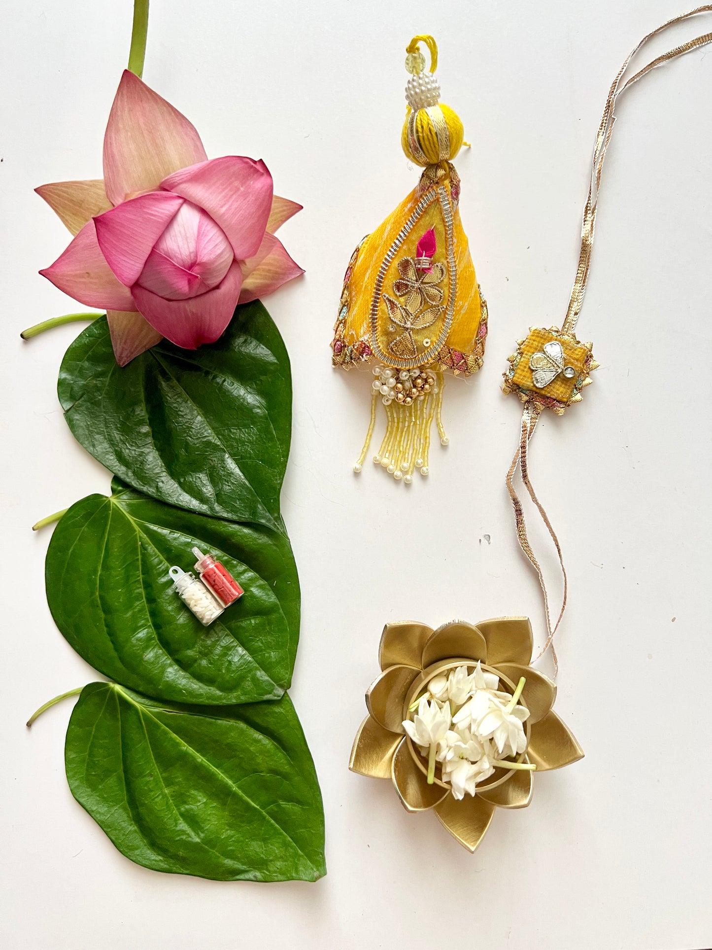 Surya Gota Patti Rakhi and Lumba Set