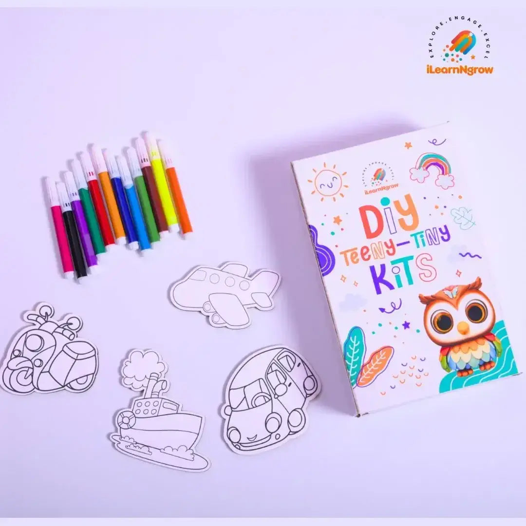 Teeny Tiny Craft Bundle for Kids – Pen Stand, Fridge Magnet & Dino Painting Kit | Fun Art & DIY Activities
