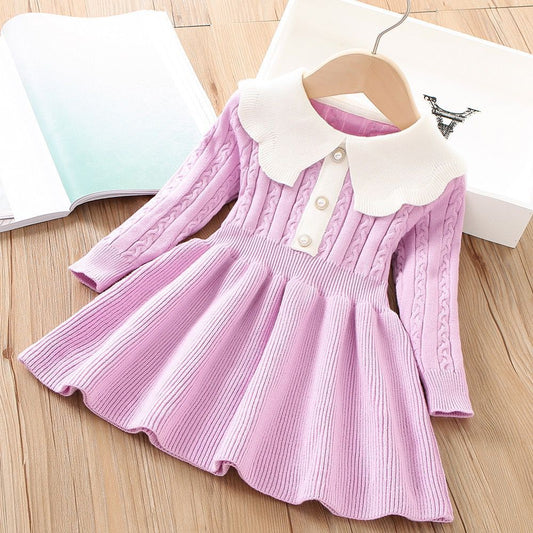 Blue & White Winter Dress
