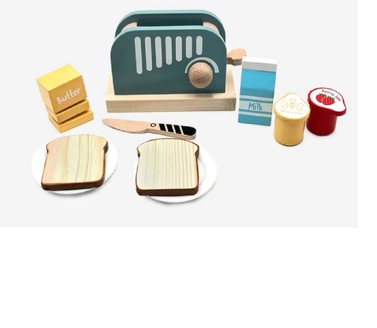 Wooden Toaster Set