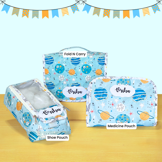 Set of 'Fold N Carry' pouches